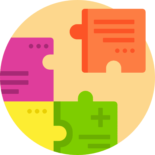 Puzzle business and finance planning creativity icon