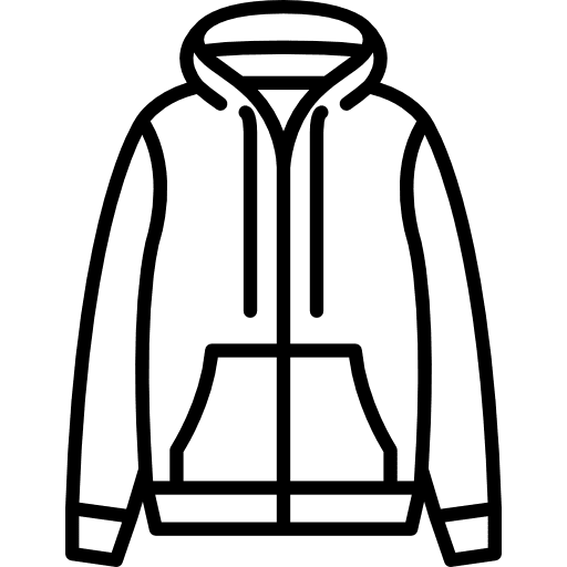 Hooded jacket masculine men clothing icon