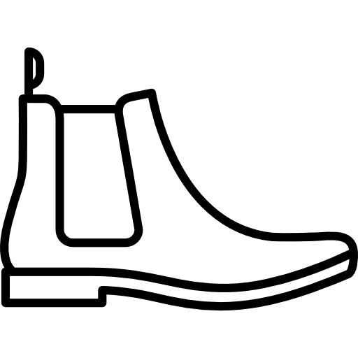 Leather chelsea boots woman femenine clothing icon