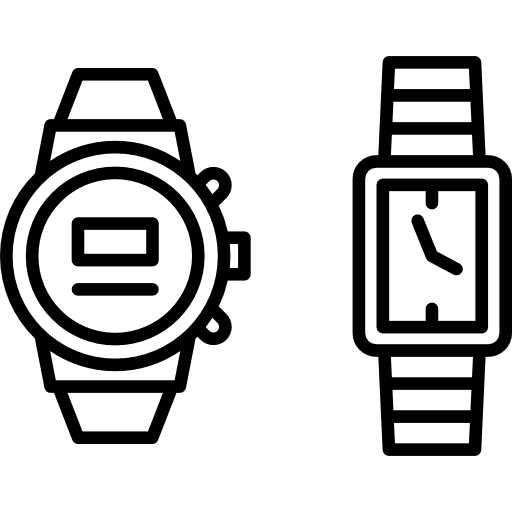 Watches time accessory men icon