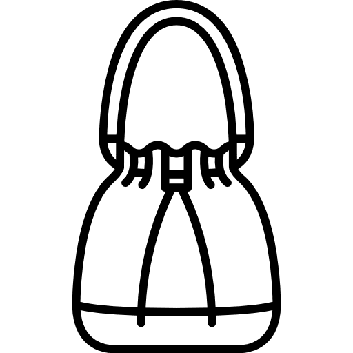 Bucket bag femenine bags accessory icon