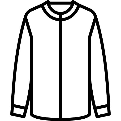 Collarless cotton shirt masculine fashion clothing icon