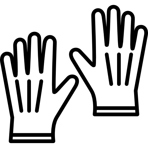 Leather gloves elegant fashion pair icon