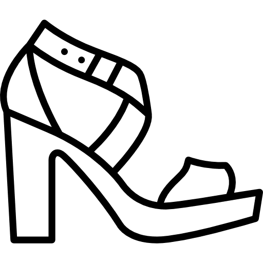 Platform sandals female femenine footwear icon