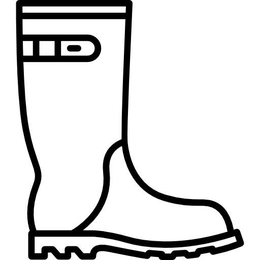 Rain boots rainy fashion footwear icon