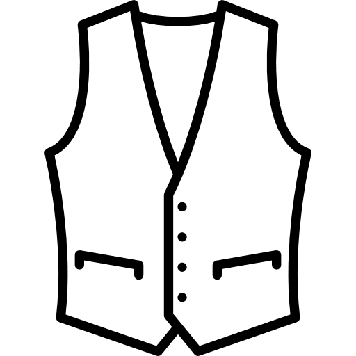 Vest fashion masculine suit icon