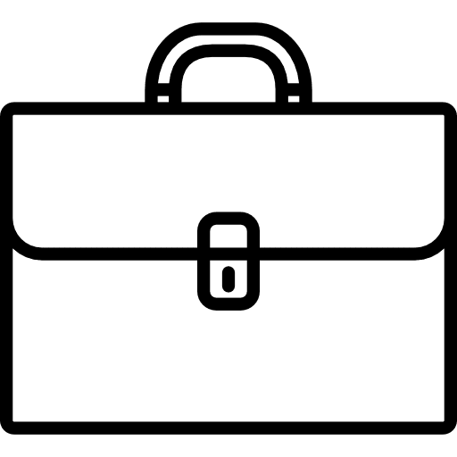 Briefcase travelling luggage baggage icon