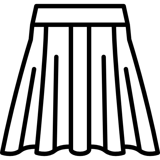 Circle skirt women fashion clothing icon