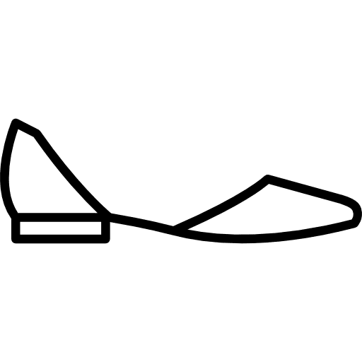 Flat shoes fashion women footwear icon