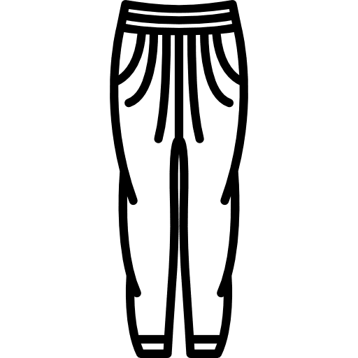 Harem pants women femenine clothing icon