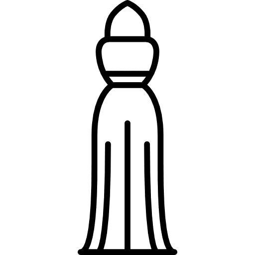 Long bandeau dress clothing women dresses icon