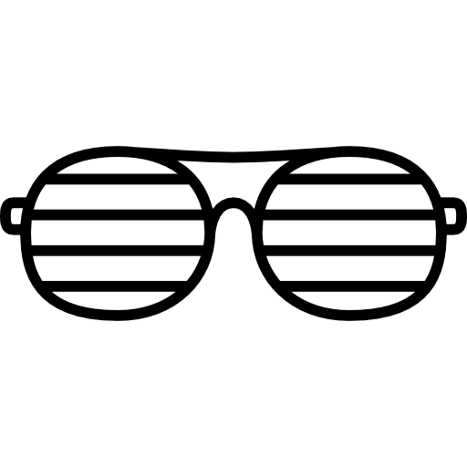 Shutter sunglasses summertime accessory sunny icon