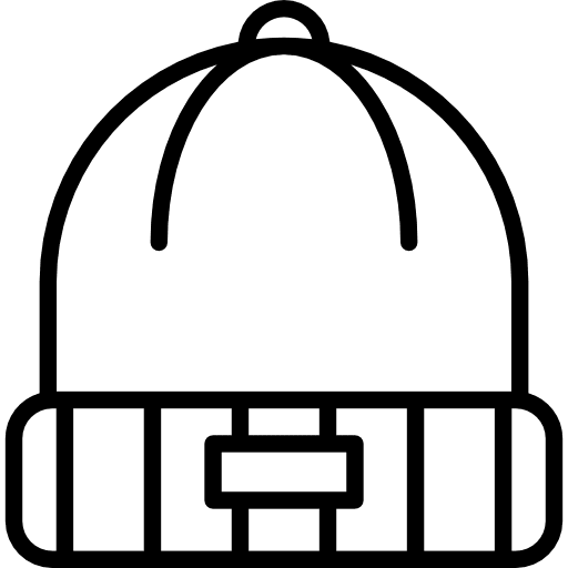 Winter hat fashion accessory head icon