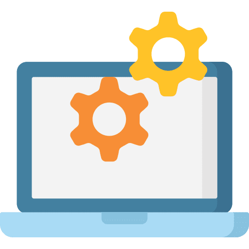 Data management ui computer hosting icon