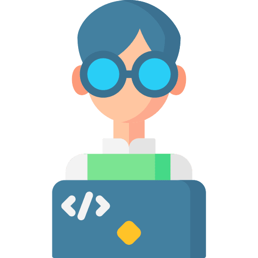 Engineer professions and jobs man computer icon