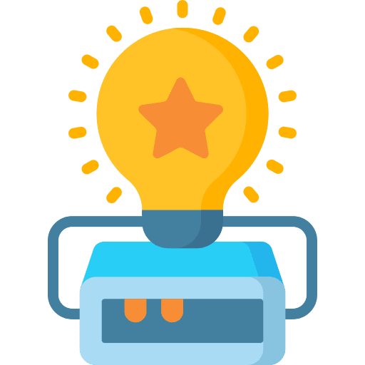 Innovation database multimedia technology icon