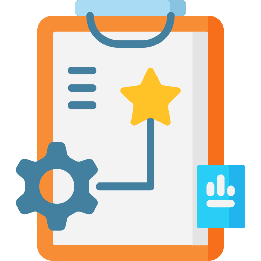Planning storage clipboard technology icon