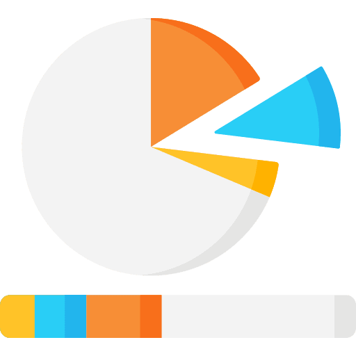 Statistics stats pie chart stat icon