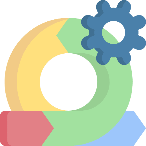 Agile arrow business and finance time icon