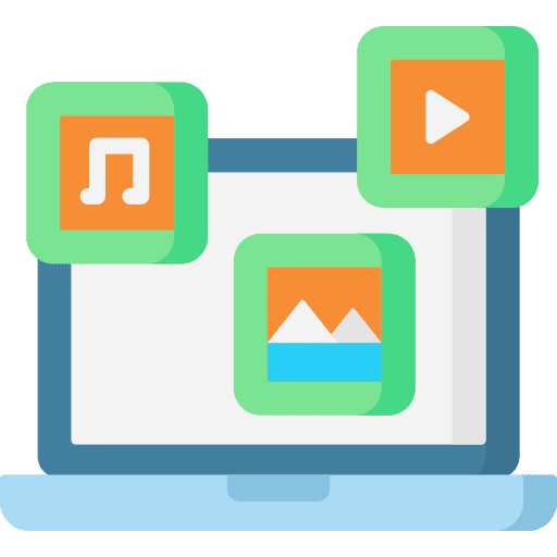 Unstructured data storage server database icon