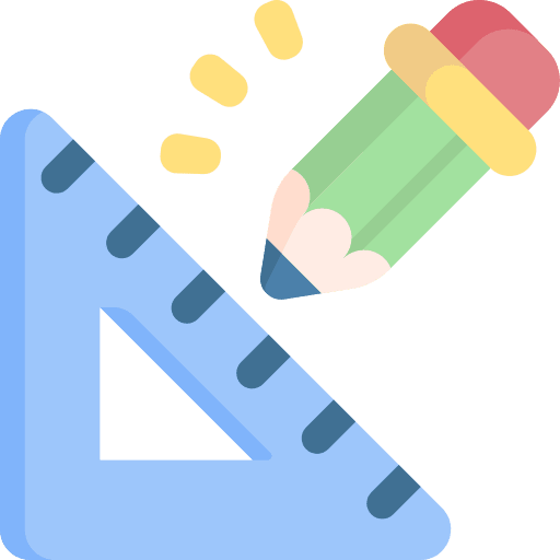 Design create drawing ruler icon