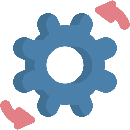 Development process idea gear icon