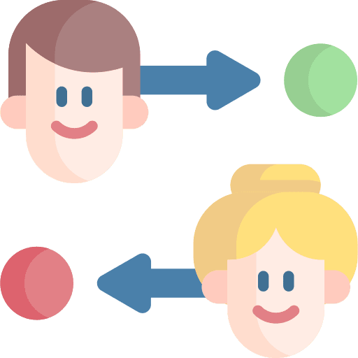 Distribution management skills process icon