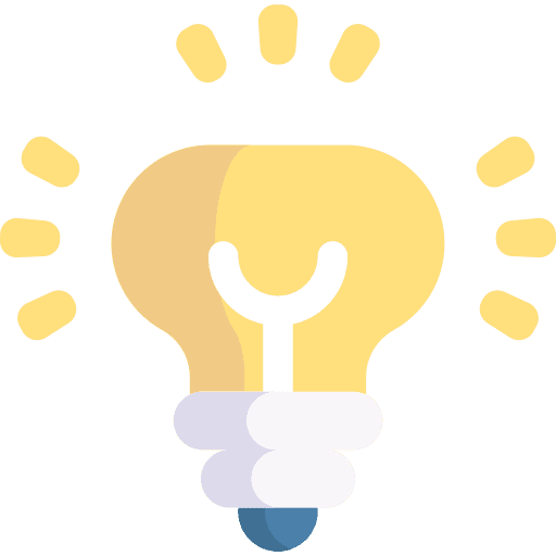 Idea creativity lamp education icon
