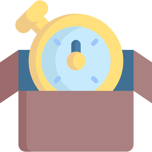 Time time deadline box icon