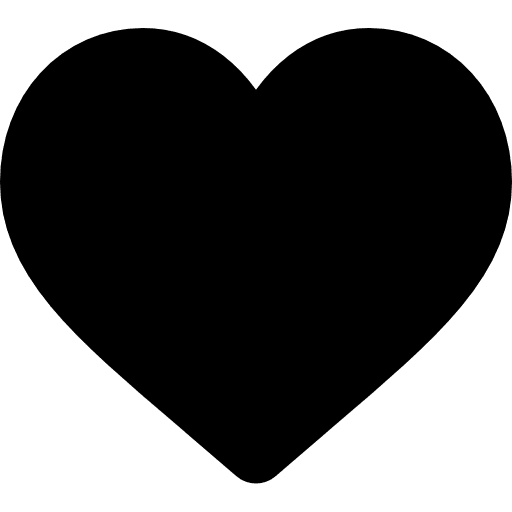 Heart love and romance twitter like like icon