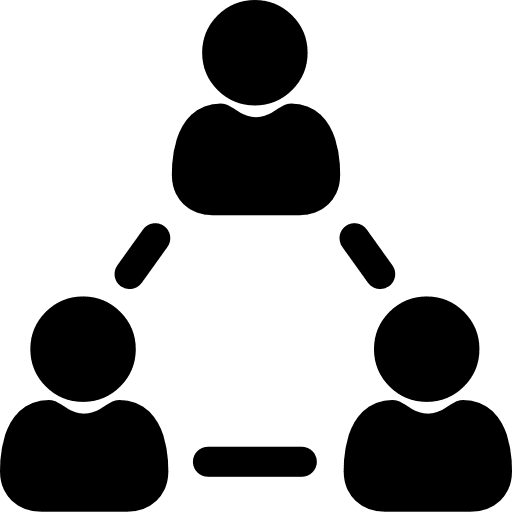 Network collaboration business and finance partner icon Network collaboration business and finance partner icon