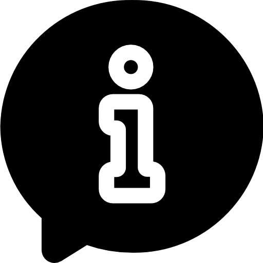 Information shapes help speech bubble icon Information shapes help speech bubble icon