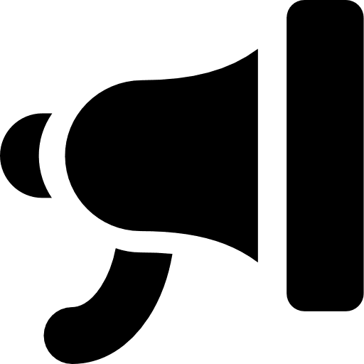 Megaphone loudspeaker shout communications icon Megaphone loudspeaker shout communications icon