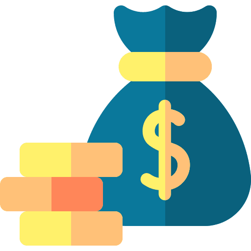 Money bag currency argent profit icon