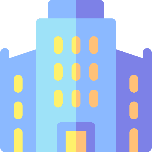 Office building skycraper enterprise company icon Office building skycraper enterprise company icon