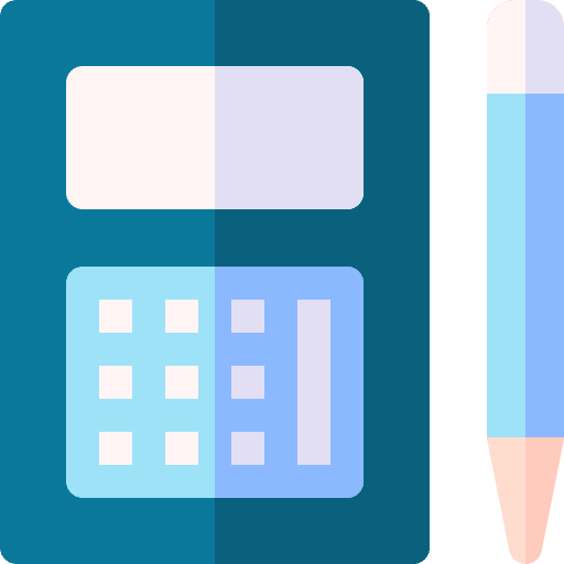Accounting pencil mathematics education icon Accounting pencil mathematics education icon