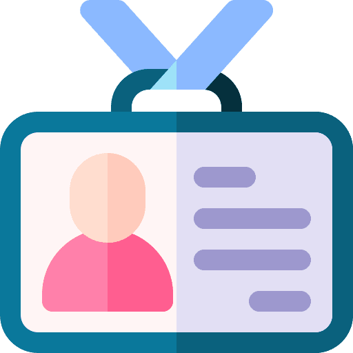 Id card pass user identification icon Id card pass user identification icon