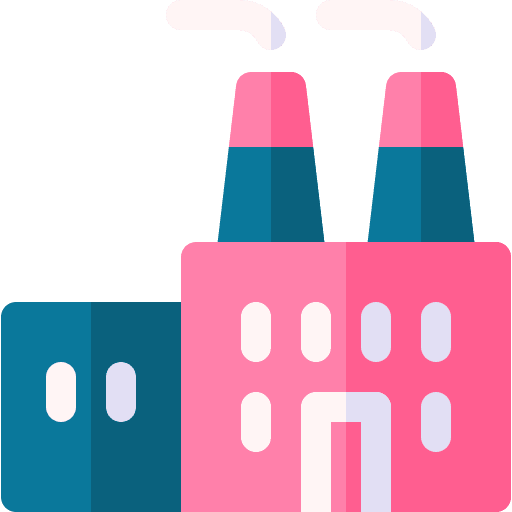 Industry manufacturer factory building icon Industry manufacturer factory building icon