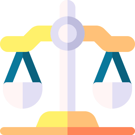Law judge miscellaneous balance icon Law judge miscellaneous balance icon