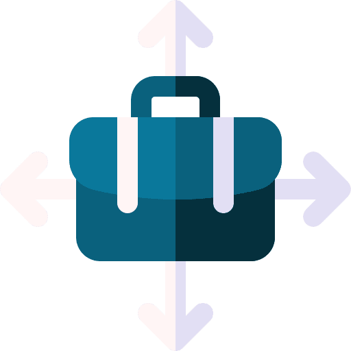 Briefcase career choice direction icon Briefcase career choice direction icon