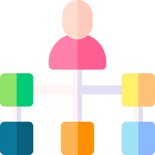 Organization business and finance order organization icon Organization business and finance order organization icon