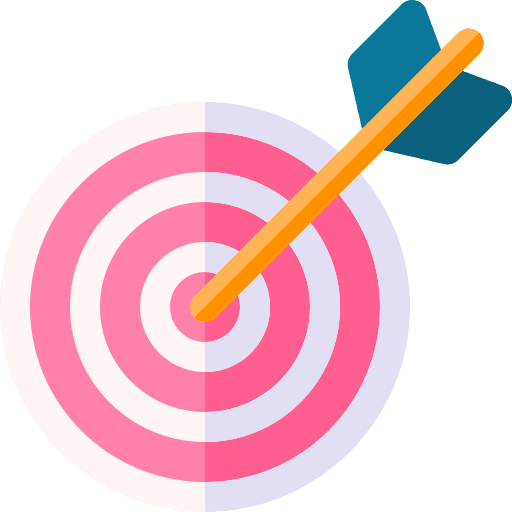 Target impact objective arrow icon Target impact objective arrow icon