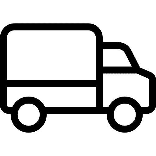 Delivery truck trucking transportation deliver icon