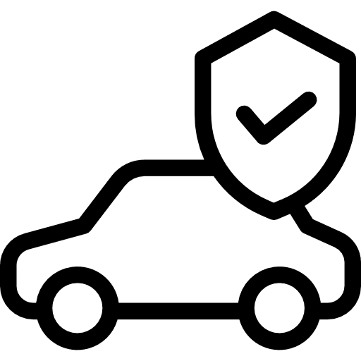 Insurance pickup car transport car icon