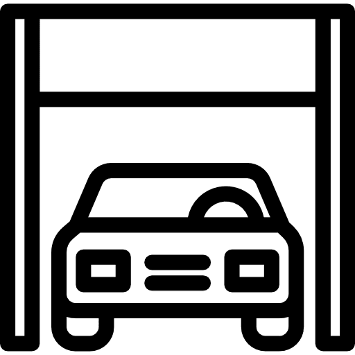 Garage business vehicle car icon