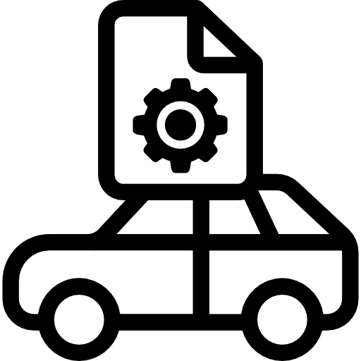 Car transportation automobile transport icon