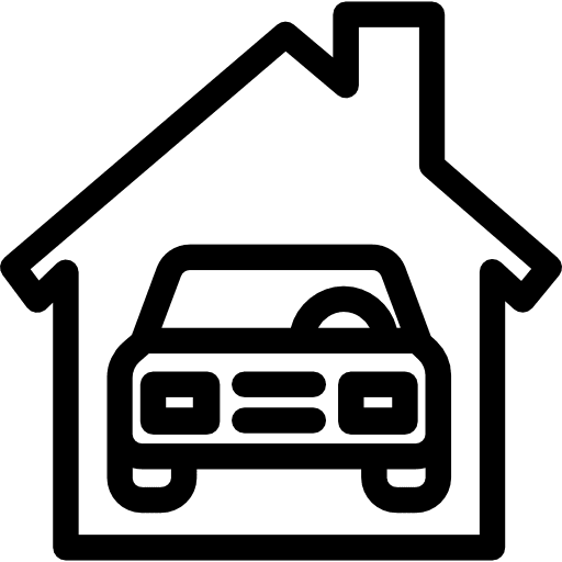 Garage vehicle parking garage icon