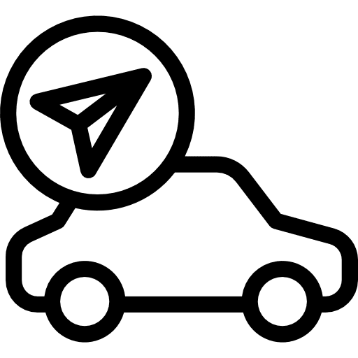Car automobile transport navigation icon