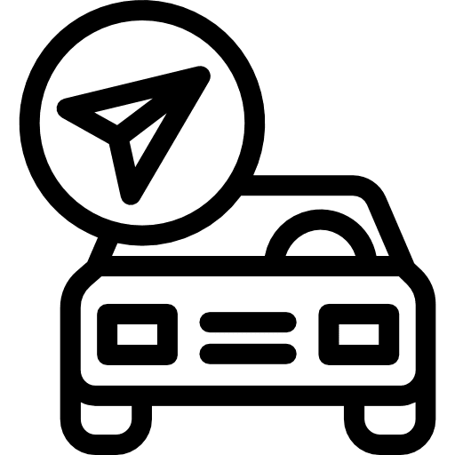 Car transportation navigation gps icon