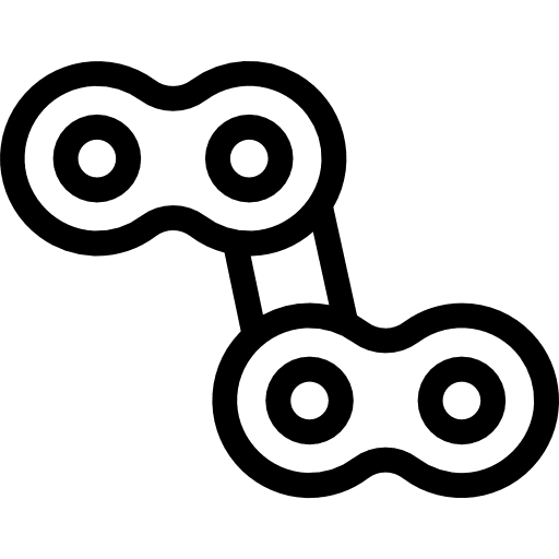 Chain garage car transportation icon